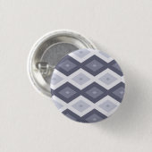 Farbtöne des blauen Rautenmusters Button (Vorne & Hinten)