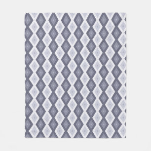 Farbtöne des blauen Rautenmusters Fleecedecke