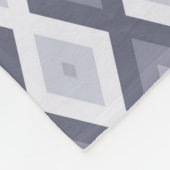 Farbtöne des blauen Rautenmusters Fleecedecke (Ecke)