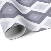 Farbtöne des blauen Rautenmusters Geschenkpapier (Rolleneckpunkt)