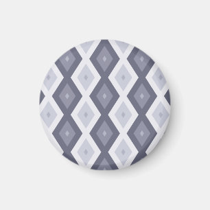 Farbtöne des blauen Rautenmusters Magnet