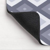 Farbtöne des blauen Rautenmusters Mousepad (Ecke)