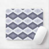 Farbtöne des blauen Rautenmusters Mousepad (Mit Mouse)