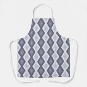 Farbtöne des blauen Rautenmusters Schürze (Vorderseite)