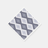 Farbtöne des blauen Rautenmusters Serviette (Ecke)