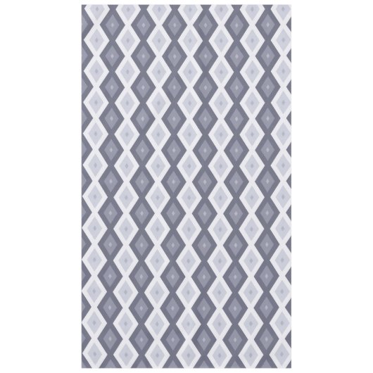 Farbtöne des blauen Rautenmusters Tischdecke (Vorderseite)