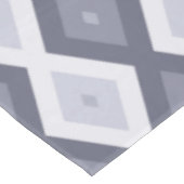 Farbtöne des blauen Rautenmusters Tischdecke (Schrägansicht)