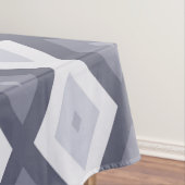 Farbtöne des blauen Rautenmusters Tischdecke (Beispiel)