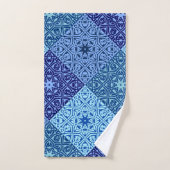 Farbtöne des blauen Set (Handtuch)
