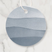 Farbtöne des blauen Wassers Geschenkanhänger (Rückseite)