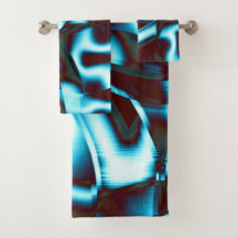 Farbtöne des blauen Zyans auf abstrakten Bändern i