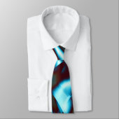 Farbtöne des blauen Zyans auf abstrakten Bändern i Krawatte (Gebunden)