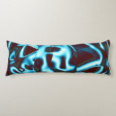 Farbtöne des blauen Zyans auf abstrakten Bändern i Seitenschläferkissen (Vorderseite)