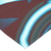 Farbtöne des blauen Zyans auf abstrakten Bändern i Tischdecke (Schrägansicht)