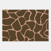 Farbtöne des braunen, glänzenden Schleifpapiers Geschenkpapier Set (Vorderseite 3)