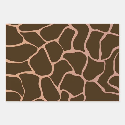 Farbtöne des braunen, glänzenden Schleifpapiers Geschenkpapier Set (Vorderseite 3)