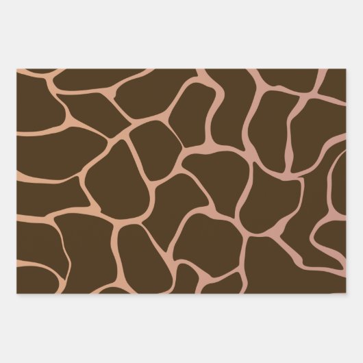 Farbtöne des braunen, glänzenden Schleifpapiers Geschenkpapier Set (Vorderseite 2)