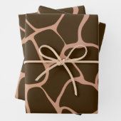 Farbtöne des braunen, glänzenden Schleifpapiers Geschenkpapier Set (Beispiel)