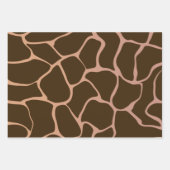 Farbtöne des braunen, glänzenden Schleifpapiers Geschenkpapier Set (Vorderseite)