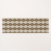Farbtöne des braunen Rautenmusters Yogamatte (Rückseite (Horizontal))