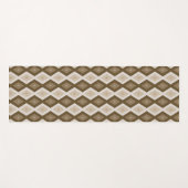 Farbtöne des braunen Rautenmusters Yogamatte (Vorderseite (Horizontal))