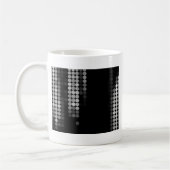 Farbtöne des grauen Punktmusters Kaffeetasse (Links)
