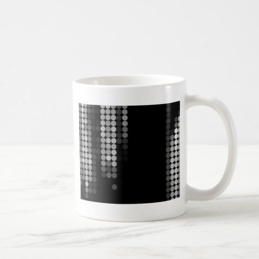 Farbtöne des grauen Punktmusters Kaffeetasse (Rechts)