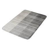 Farbtöne des grauen Streifenmusters Badematte (Schrägansicht)