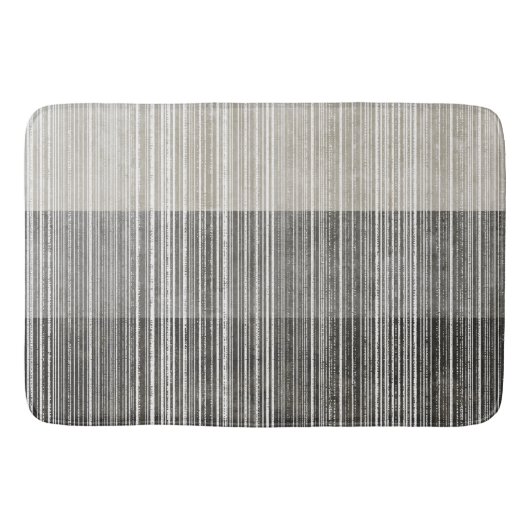 Farbtöne des grauen Streifenmusters Badematte (Vorderseite)