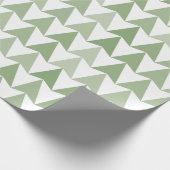 Farbtöne des grünen Abstrakten Retrodreiecks W Geschenkpapier (Ecke)