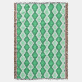 Farbtöne des grünen Diamantmusters Decke (Vorderseite Vertikal)