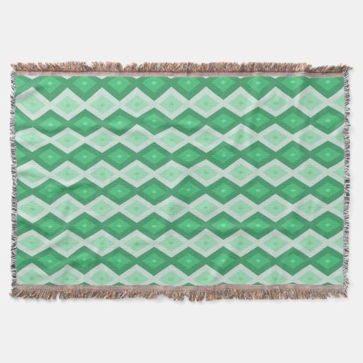 Farbtöne des grünen Diamantmusters Decke (Vorderseite)