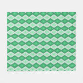 Farbtöne des grünen Diamantmusters Fleecedecke (Vorderseite (Horizontal))