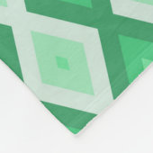 Farbtöne des grünen Diamantmusters Fleecedecke (Ecke)