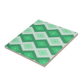 Farbtöne des grünen Diamantmusters Fliese (Seite)