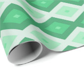 Farbtöne des grünen Diamantmusters Geschenkpapier (Rolleneckpunkt)