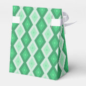 Farbtöne des grünen Diamantmusters Geschenkschachtel (Rückseite)