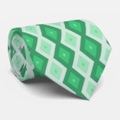Farbtöne des grünen Diamantmusters Krawatte (Gerollt)