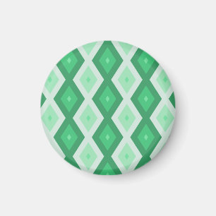 Farbtöne des grünen Diamantmusters Magnet