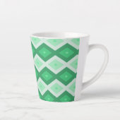 Farbtöne des grünen Diamantmusters Milchtasse (Rechts)