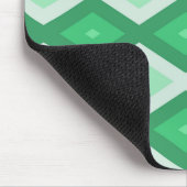 Farbtöne des grünen Diamantmusters Mousepad (Ecke)