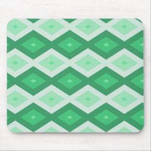 Farbtöne des grünen Diamantmusters Mousepad