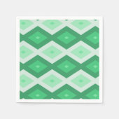 Farbtöne des grünen Diamantmusters Serviette (Vorderseite)