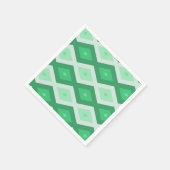 Farbtöne des grünen Diamantmusters Serviette (Ecke)