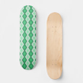 Farbtöne des grünen Diamantmusters Skateboard (Vorderseite)
