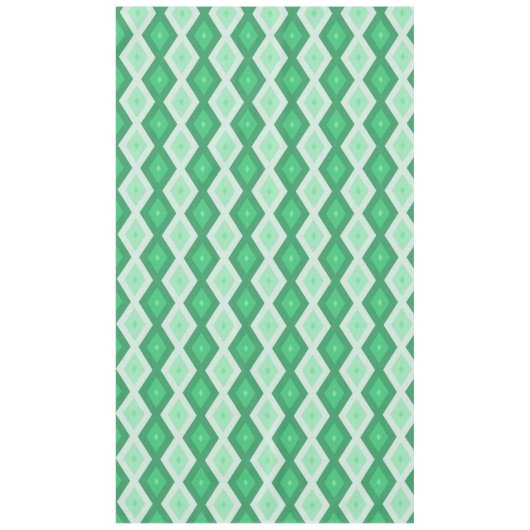 Farbtöne des grünen Diamantmusters Tischdecke (Vorderseite)