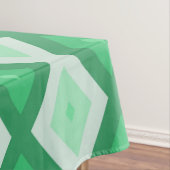 Farbtöne des grünen Diamantmusters Tischdecke (Beispiel)