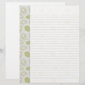 Farbtöne des grünen Retro-Musters Chartreuse (Vorne/Hinten)