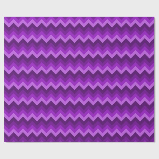Farbtöne des Lila LG Hombre Zickzack ZigZag Muster Geschenkpapier (Flach)