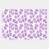 Farbtöne des Lila Ostersonnenblumenmusters Geschenkpapier Set (Vorderseite 2)